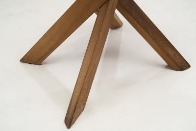 Pierre Chapo Pierre Chapo Set of Six S34 Elm Wood Chairs France 1960s