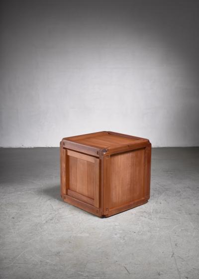 Pierre Chapo Pierre Chapo square elm B10 cupboard France 1960s