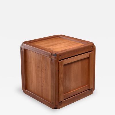 Pierre Chapo Pierre Chapo square elm B10 cupboard France 1960s