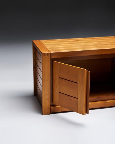 Pierre Chapo Pine Cabinet by Pierre Chapo for Maison Regain France c 1970