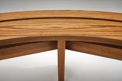 Pierre Chapo S 38 A Elm Wood Bench by Pierre Chapo France 1970s