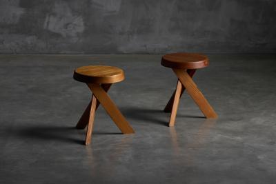Pierre Chapo S31 Stools by Pierre Chapo France 1970s