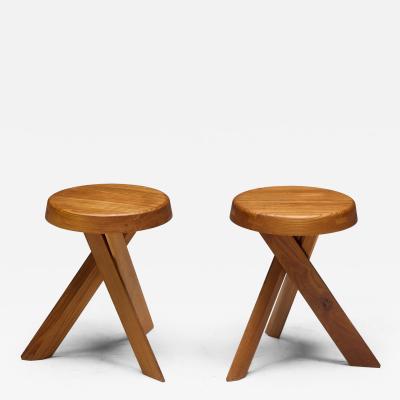 Pierre Chapo S31 Stools by Pierre Chapo France 1970s