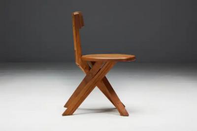 Pierre Chapo S34 Dining Chairs by Pierre Chapo France 1970s