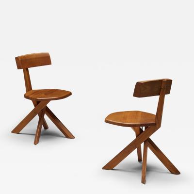 Pierre Chapo S34 Dining Chairs by Pierre Chapo France 1970s