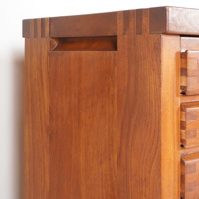 Pierre Chapo SOLID ELM WOOD R13 SIDEBOARD by Pierre Chapo 1960 