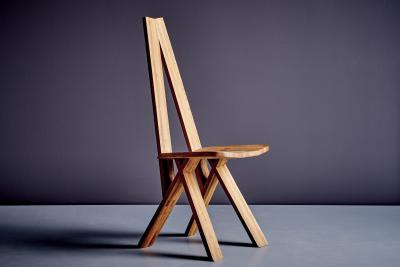 Pierre Chapo Set of 6 Pierre Chapo S45 Chairs in Elm Wood