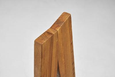 Pierre Chapo Set of Four Pierre Chapo S45 Dining Chairs in Solid Elm France 1970s