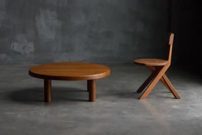 Pierre Chapo T02M Coffee Table by Pierre Chapo France 1960s