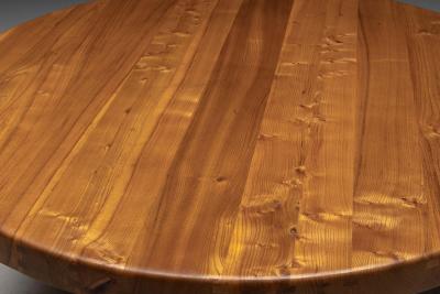 Pierre Chapo T21 Elm Dining Table by Pierre Chapo France 1973