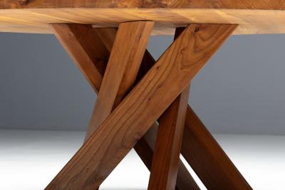 Pierre Chapo T21 Elm Dining Table by Pierre Chapo France 1973