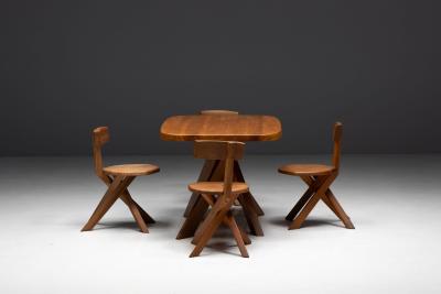 Pierre Chapo T35A Dining Table by Pierre Chapo France 1970s