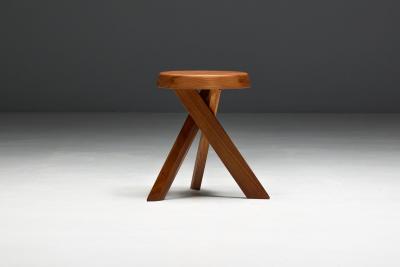 Pierre Chapo Tripod Stool by Pierre Chapo France 1970s