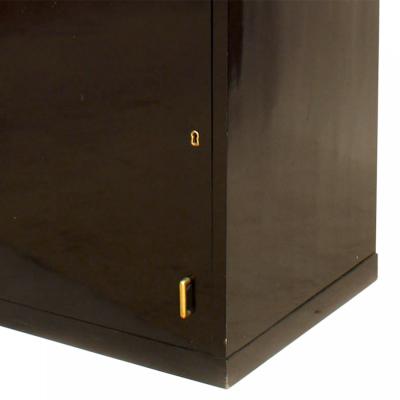 Pierre Chareau French Art Deco Ebonized Bookcase Manner of Pierre Chareau 