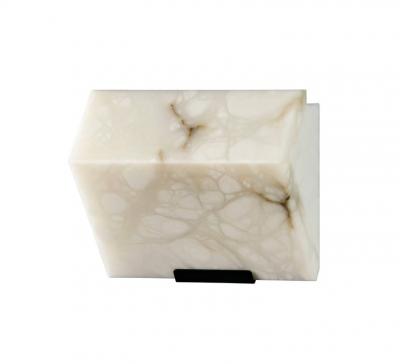 Pierre Chareau Large Single Block Metal Model 230 Sconce in the Manner of Pierre Chareau