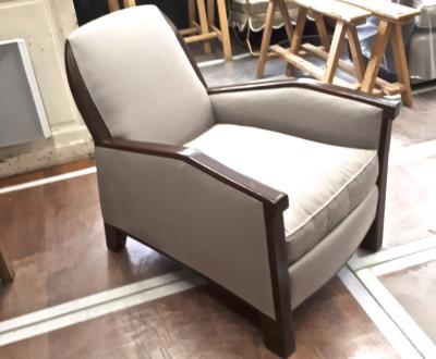 Pierre Chareau Pierre Chareau attributed superb design pair of club chairs