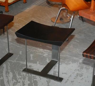 Pierre Chareau Stool in the style of Pierre Chareau