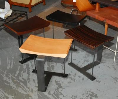 Pierre Chareau Stool in the style of Pierre Chareau
