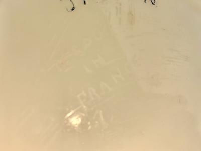 Pierre DAvesn DAvesn Art Deco Vase With Lions And Lioness Rare Opaque Glass