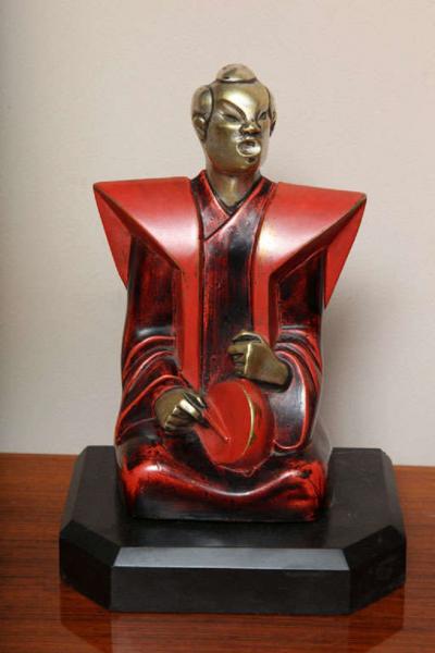 Pierre Ernest Bouret Beautiful Pair of Art Deco Cubist Bookends by Bouret