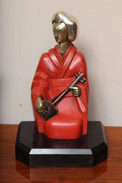 Pierre Ernest Bouret Beautiful Pair of Art Deco Cubist Bookends by Bouret