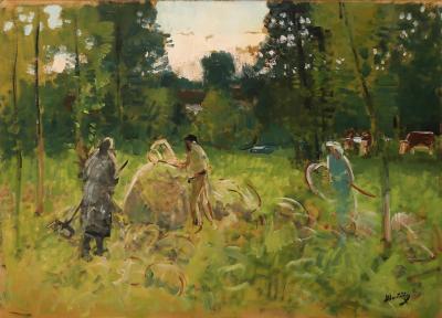 Pierre Eugene Montezin Les Foins
