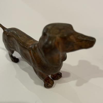 Pierre Fichet Pierre Chenet Pair of Dachunds Bronze Scupltures Stamped