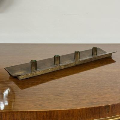 Pierre Forsell Pierre Forsell Skultana Swedish Mid Century Modern Candle Holder Brass 1960s