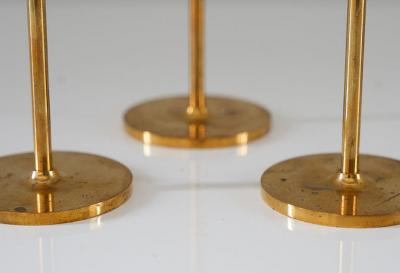 Pierre Forsell Swedish Candle Holders in Brass by Pierre Forsell for Skultuna