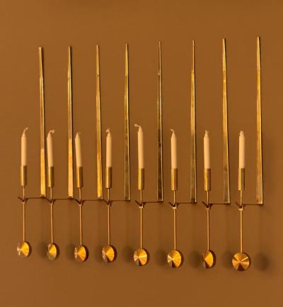 Pierre Forssell Candle Sconces by Pierre Forsell 1960s