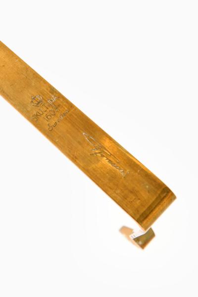 Pierre Forssell Candlesticks in Brass by Pierre Forssell for Skultuna 1950s