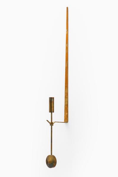 Pierre Forssell Candlesticks in Brass by Pierre Forssell for Skultuna 1950s