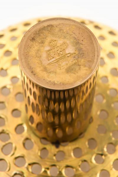 Pierre Forssell Rare Vase in Brass by Pierre Forssell 1950s