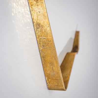 Pierre Forssell Set of Four Brass Wall Candle Holders Mod 607 by Pierre Forssell for Skultuna
