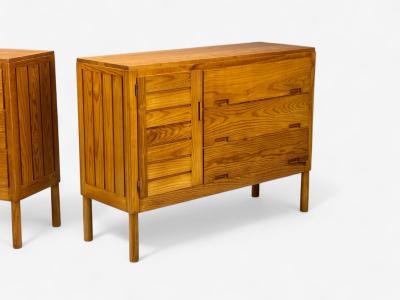 Pierre Gautier Delaye French Modern Pine Rare Commodes France 1957