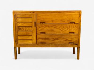 Pierre Gautier Delaye French Modern Pine Rare Commodes France 1957