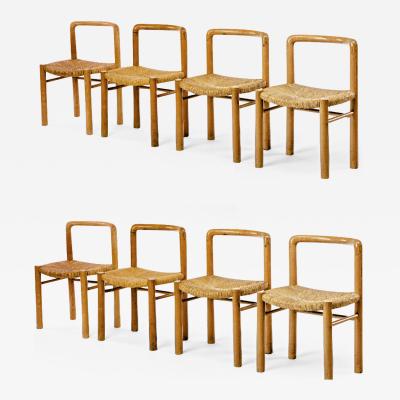 Pierre Gautier Delaye Gautier Delaye exceptional set of 8 alp style dinning chairs