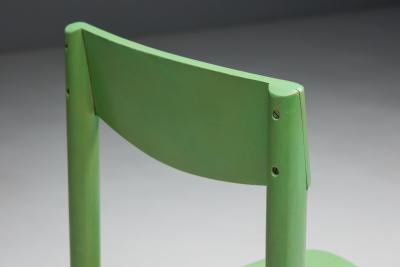 Pierre Gautier Delaye Green Coffee Bean Dining Chairs by Pierre Gautier Delaye France 1965