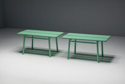 Pierre Gautier Delaye Green Coffee Bean Tables by Pierre Gautier Delaye France 1965