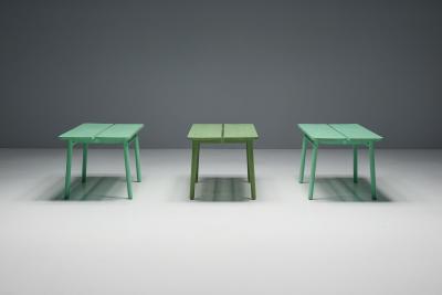 Pierre Gautier Delaye Green Coffee Bean Tables by Pierre Gautier Delaye France 1965