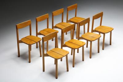 Pierre Gautier Delaye Pierre Gautier Delaye Dining Chairs 1960s