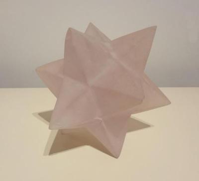 Pierre Giraudon A Multi Point Star Sculpture in Opaque Resin by Pierre Giraudon