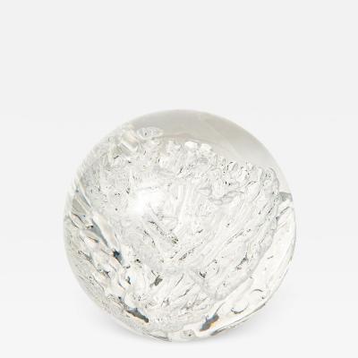 Pierre Giraudon Acrylic Sphere Sculpture Resin Lucite