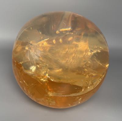 Pierre Giraudon Large sphere in fractal resin by Pierre Giraudon Paris France circa 1970