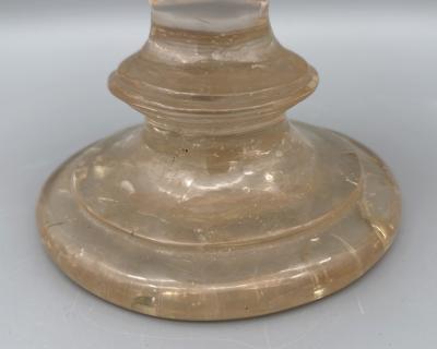 Pierre Giraudon Large sphere on pedestal in fractal resin by Pierre Giraudon France circa 1970