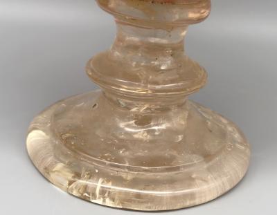 Pierre Giraudon Large sphere on pedestal in fractal resin by Pierre Giraudon France circa 1970