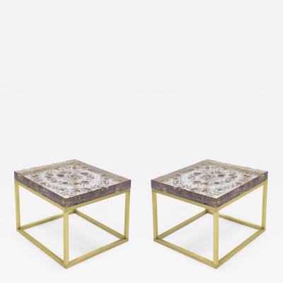 Pierre Giraudon Pair of side tables