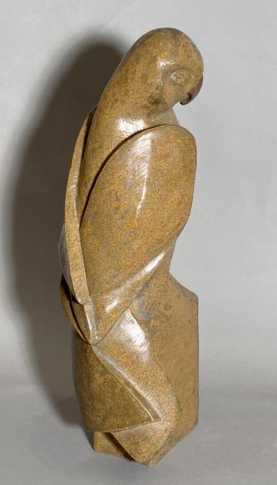 Pierre Giraudon Parrot sculpture in resin by Pierre Giraudon Paris France circa 1970