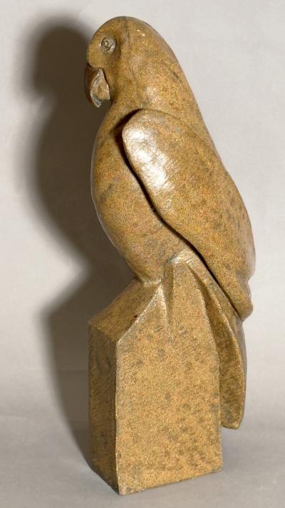 Pierre Giraudon Parrot sculpture in resin by Pierre Giraudon Paris France circa 1970