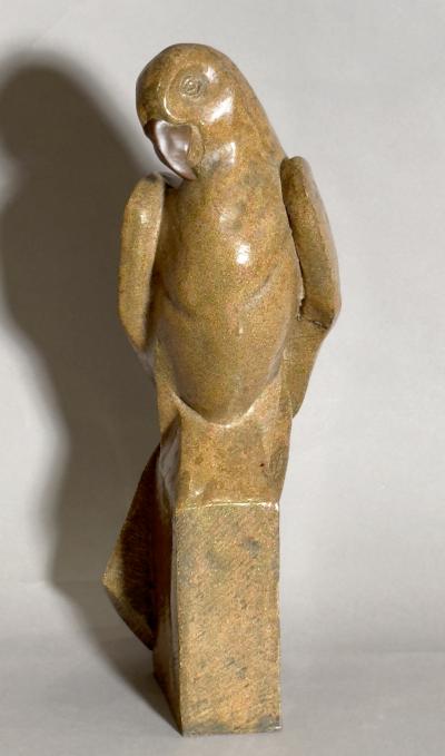 Pierre Giraudon Parrot sculpture in resin by Pierre Giraudon Paris France circa 1970